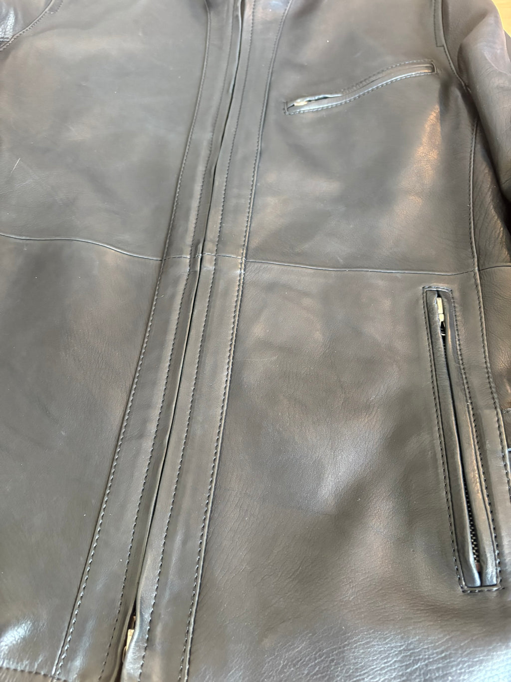 The Viridi-Anne Leather Vented Riders Jacket