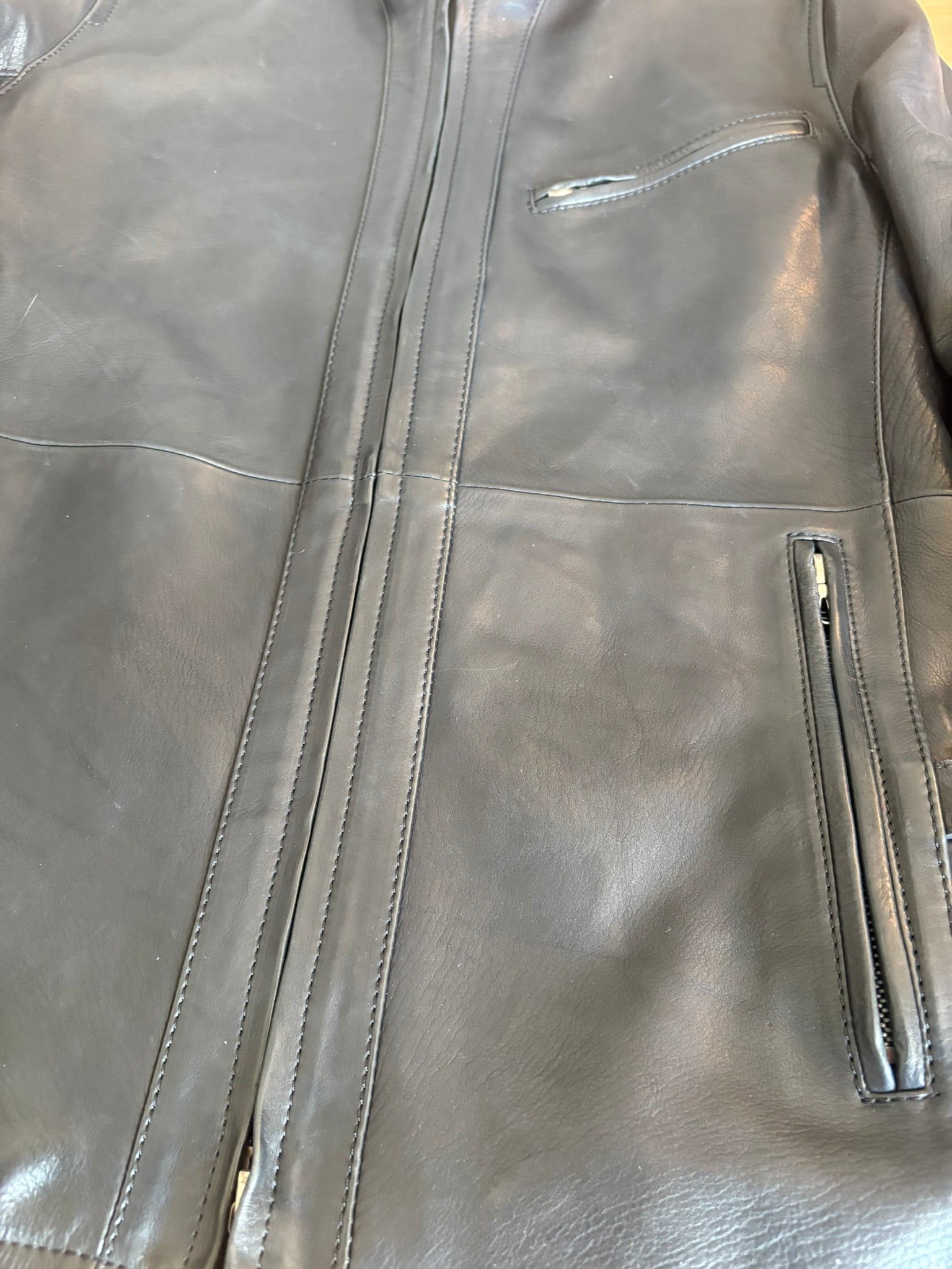 The Viridi-Anne Leather Vented Riders Jacket