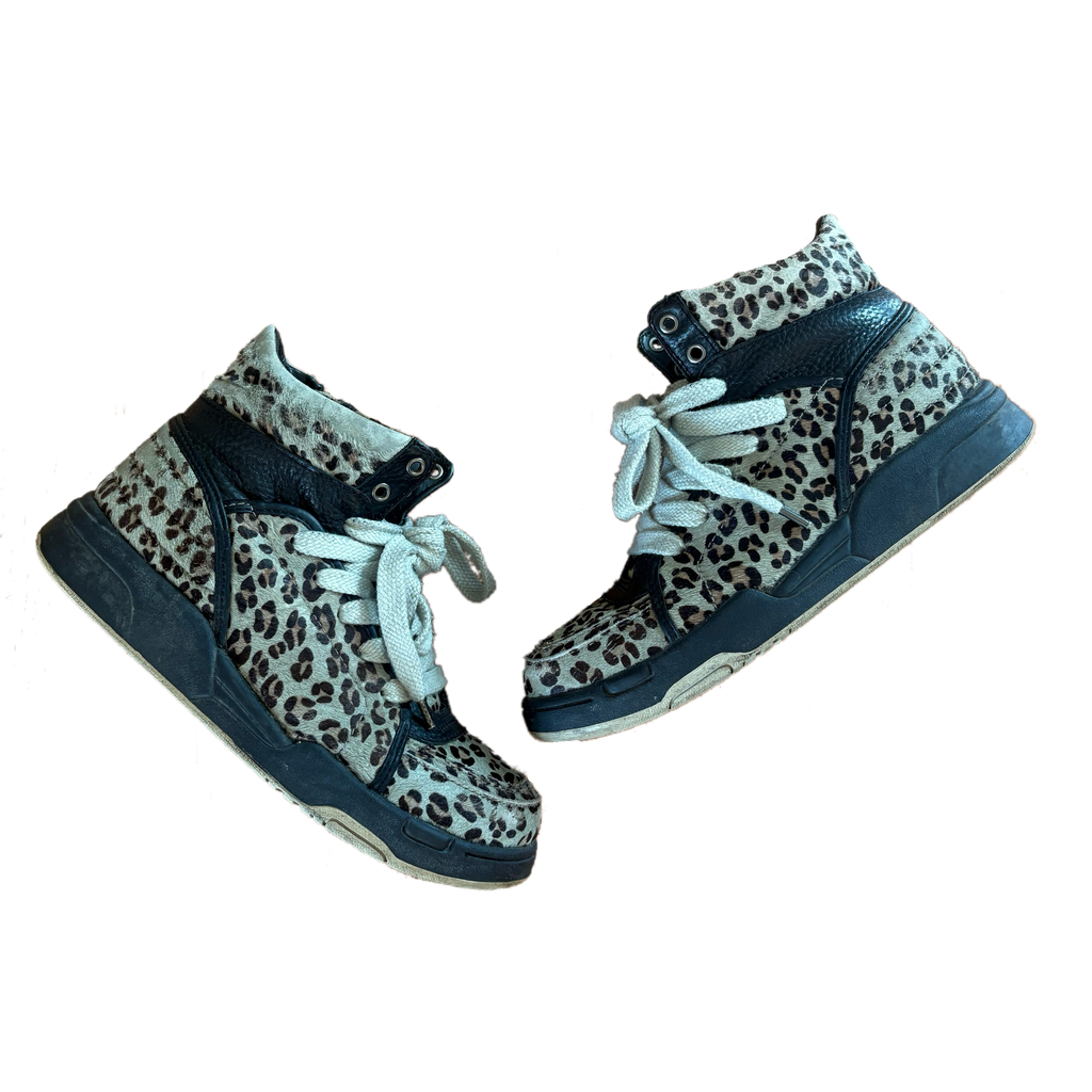 Diet Butcher Slim Skin Cheetah Fur Mid-High Sneaker