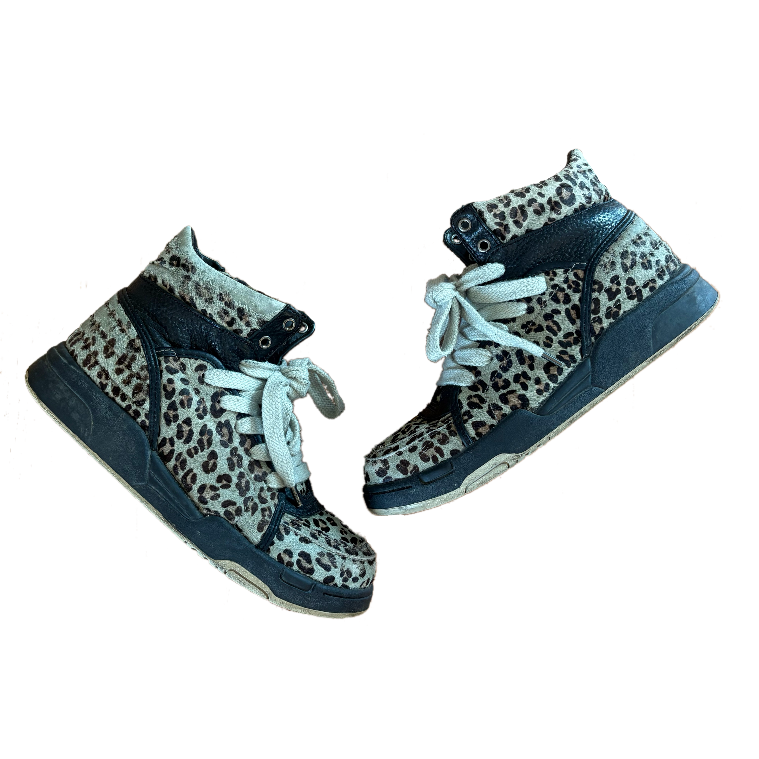 Diet Butcher Slim Skin Cheetah Fur Mid-High Sneaker