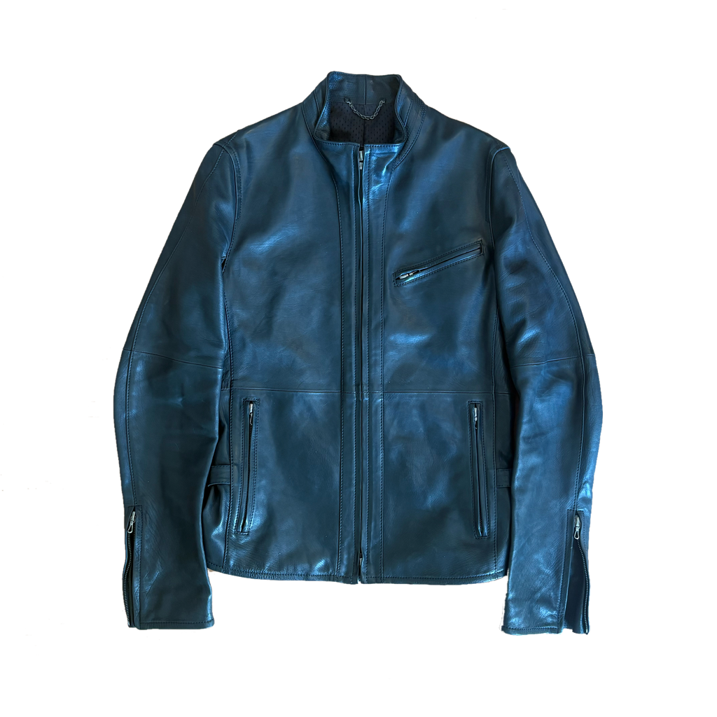 The Viridi-Anne Leather Vented Riders Jacket