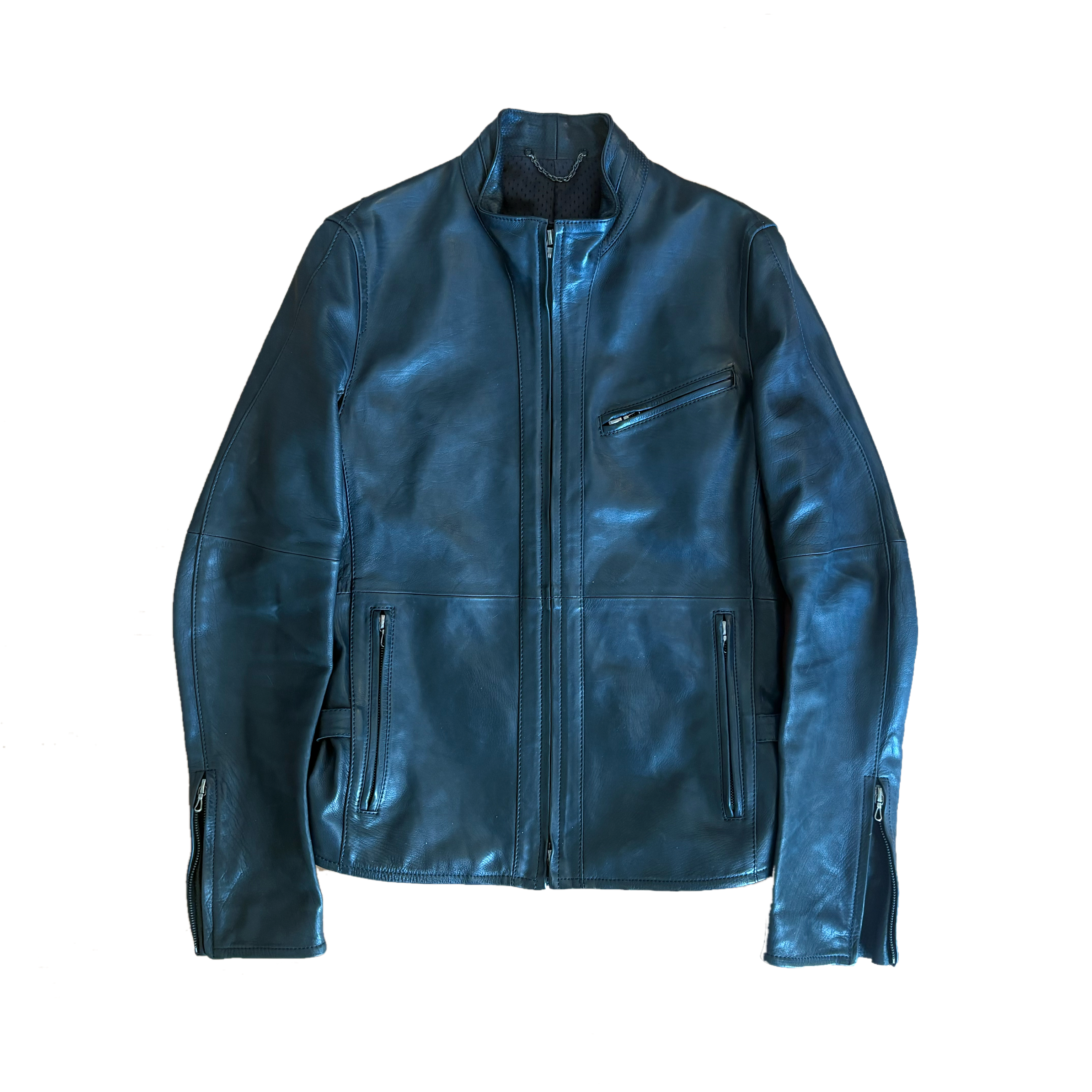 The Viridi-Anne Leather Vented Riders Jacket