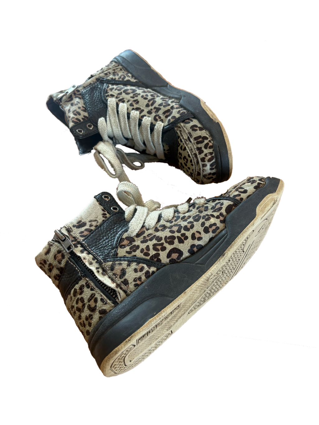 Diet Butcher Slim Skin Cheetah Fur Mid-High Sneaker