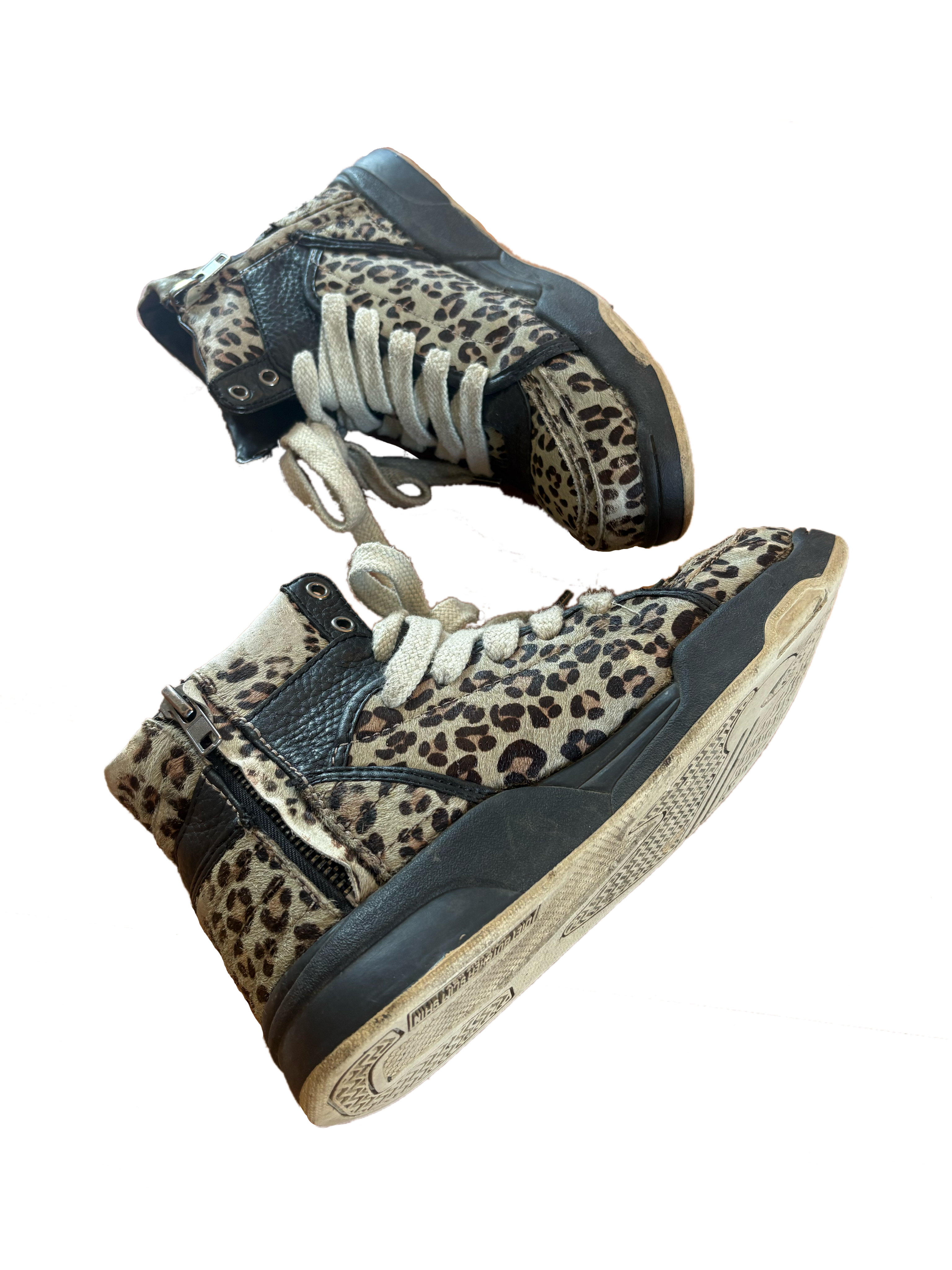 Diet Butcher Slim Skin Cheetah Fur Mid-High Sneaker