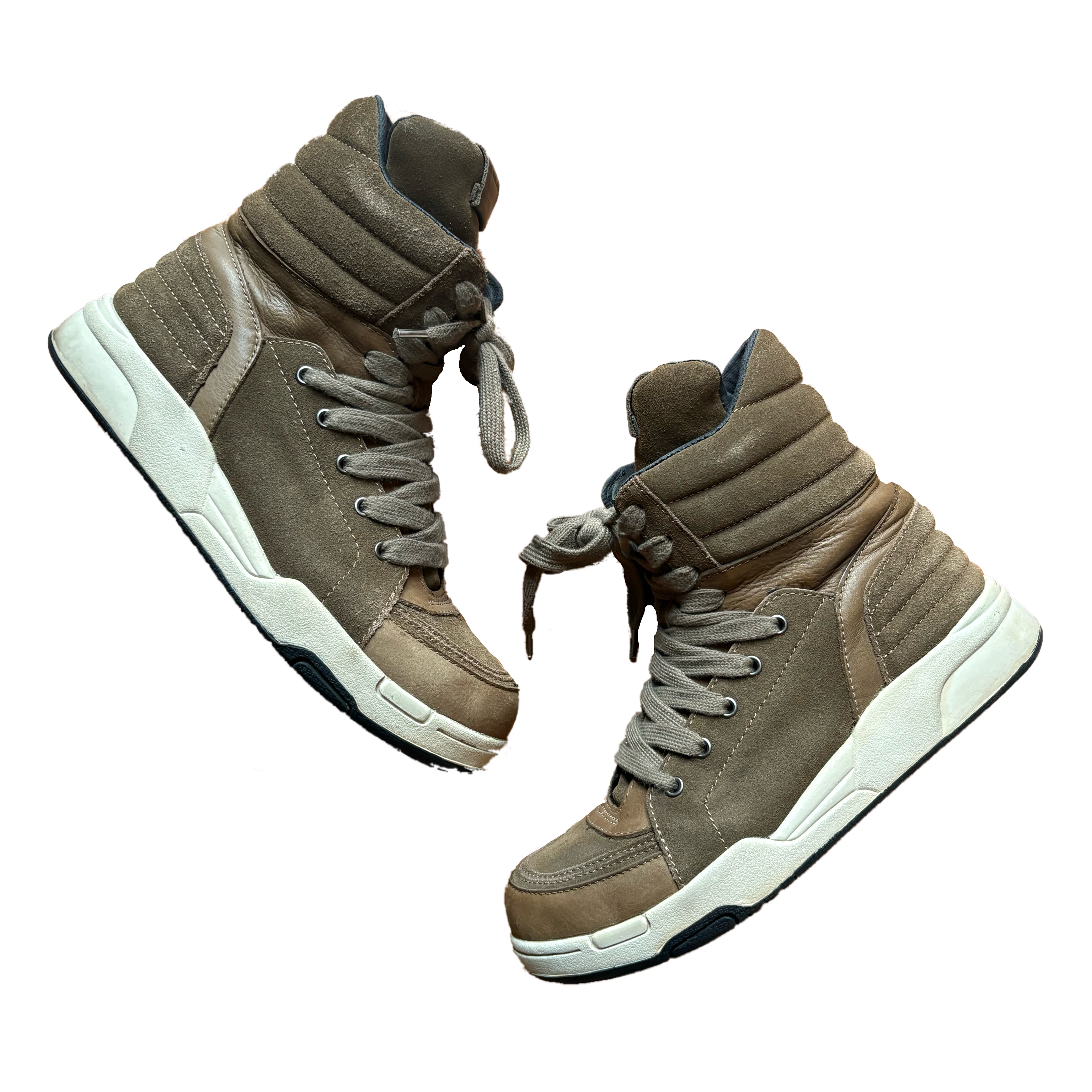 Diet Butcher Slim Skin Brown Suede High-Top Sneaker